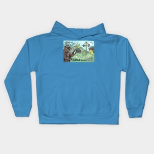 Ho-Ha! Glad Midsommar Bear Kids Hoodie